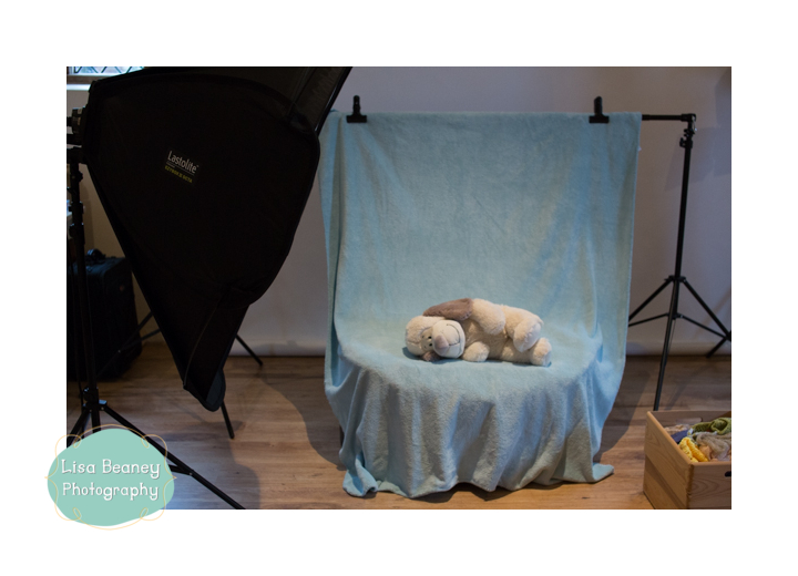 Lighting setup for newborn